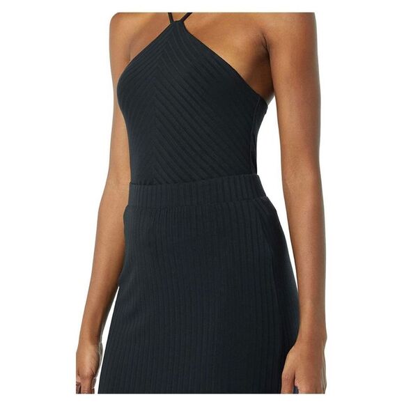 NWT Womens Daily Ritual Wide Ribbed Black Jet Set Skirt - Sz XS - Picture 2 of 4